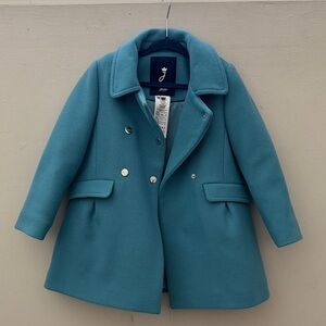 Jacadi Teal Kids Pea Coat